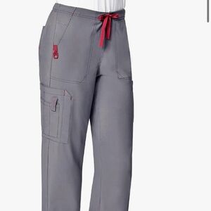 Carhartt Gray Boot Cut Pants with pink Accents